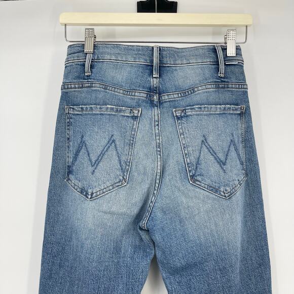 MOTHER | The Hustler Ankle Fray Jeans Scenic Route Medium Wash 26 - Picture 10 of 14